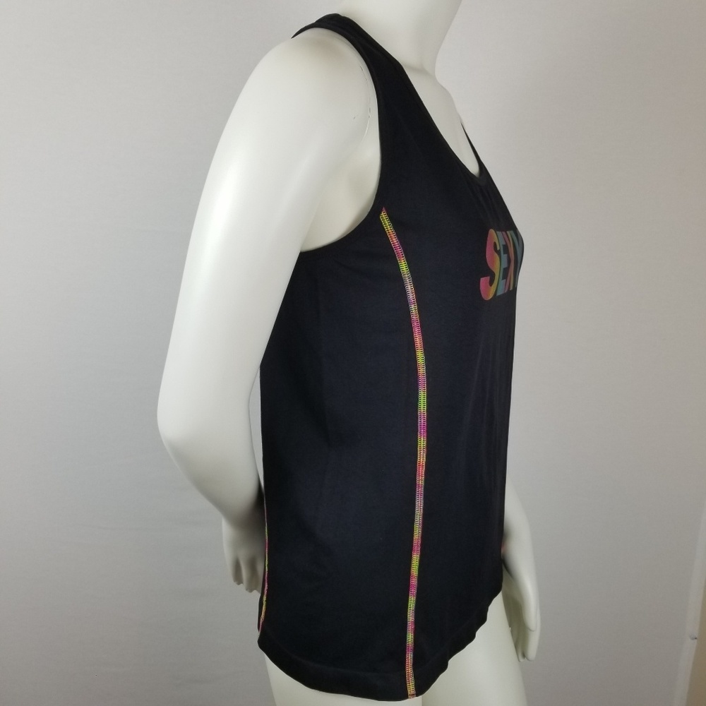 Neon Mascara Tank JR Athletic Work Out Medium - Picture 3 of 6